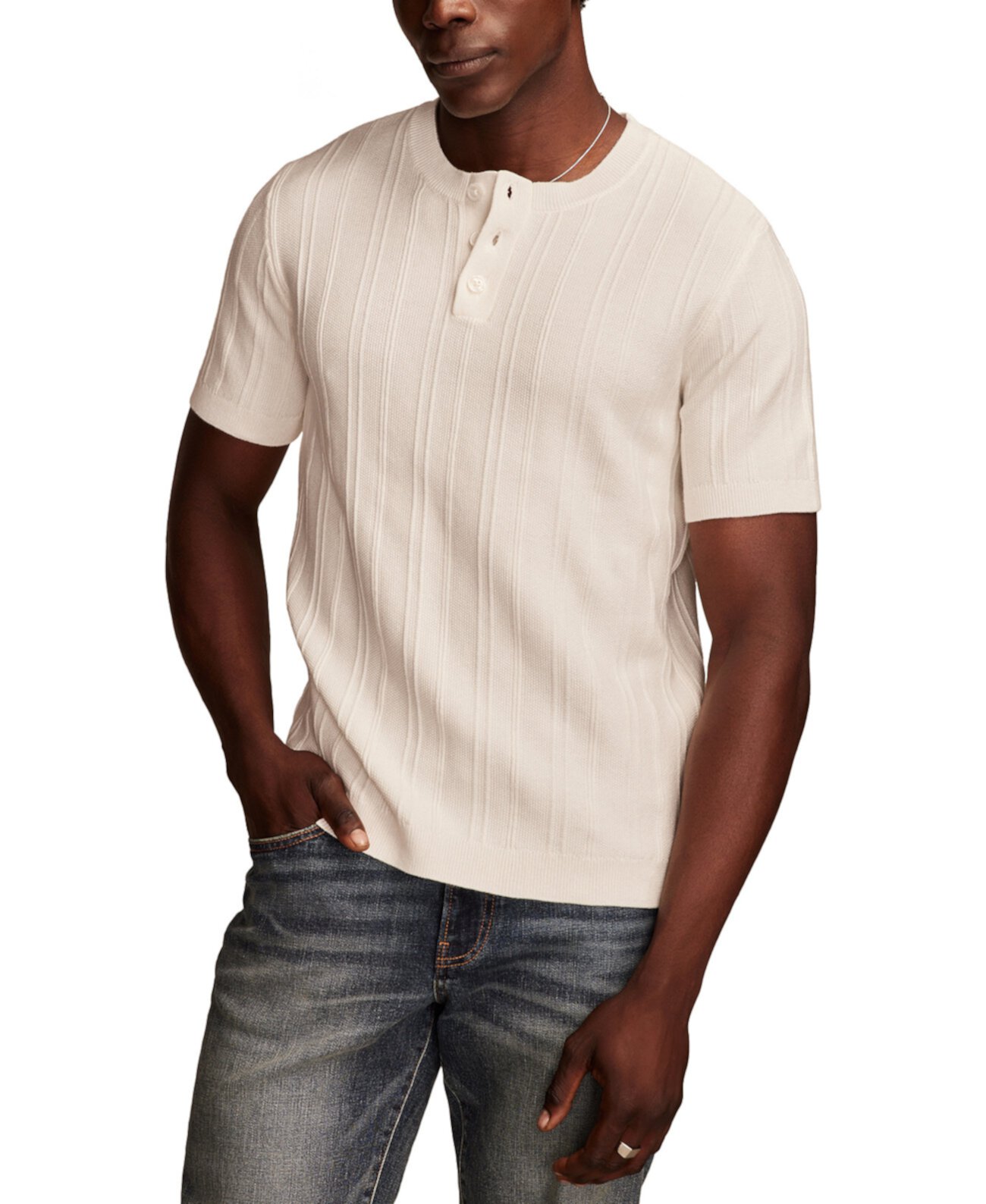 Men's Textured Henley T-Shirt Lucky Brand