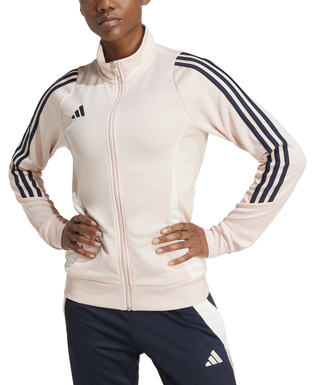 Women's Tiro 24 Three-Stripe Logo-Graphic Zippered Jacket Adidas