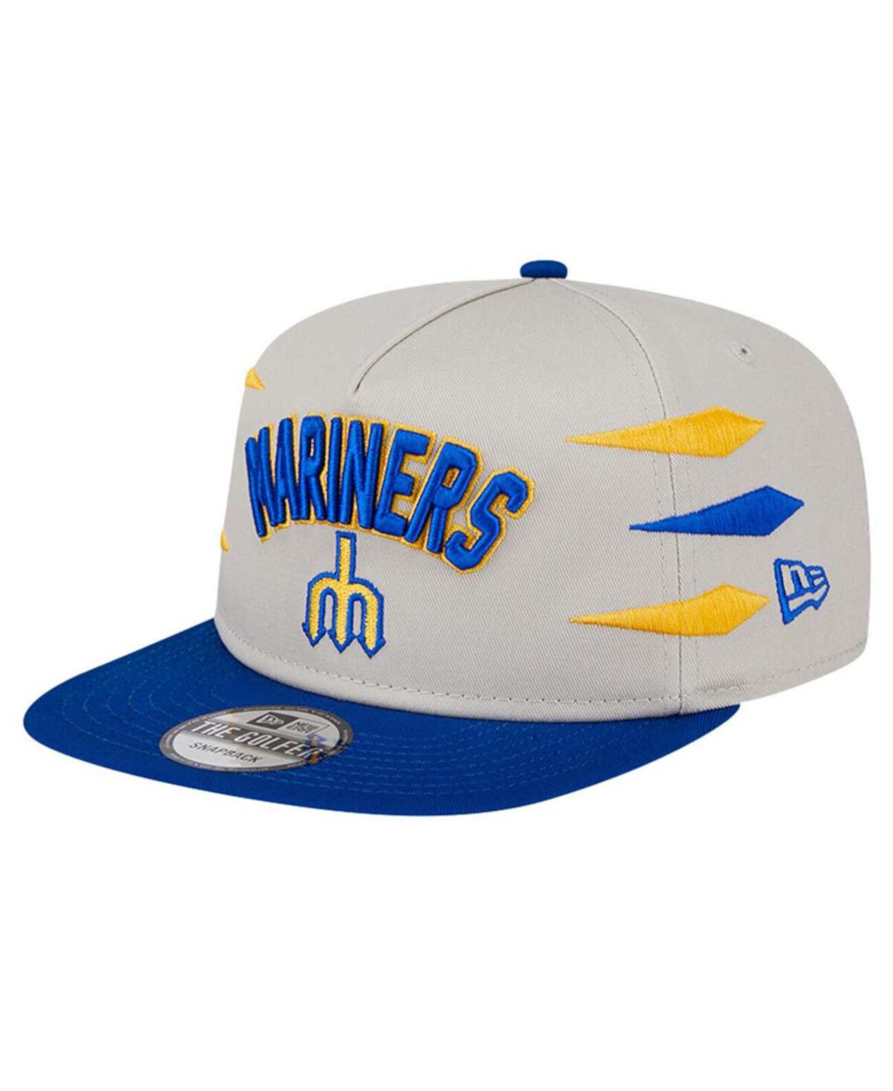 Men's Cream Seattle Mariners Iron Golfer Snapback Hat New Era