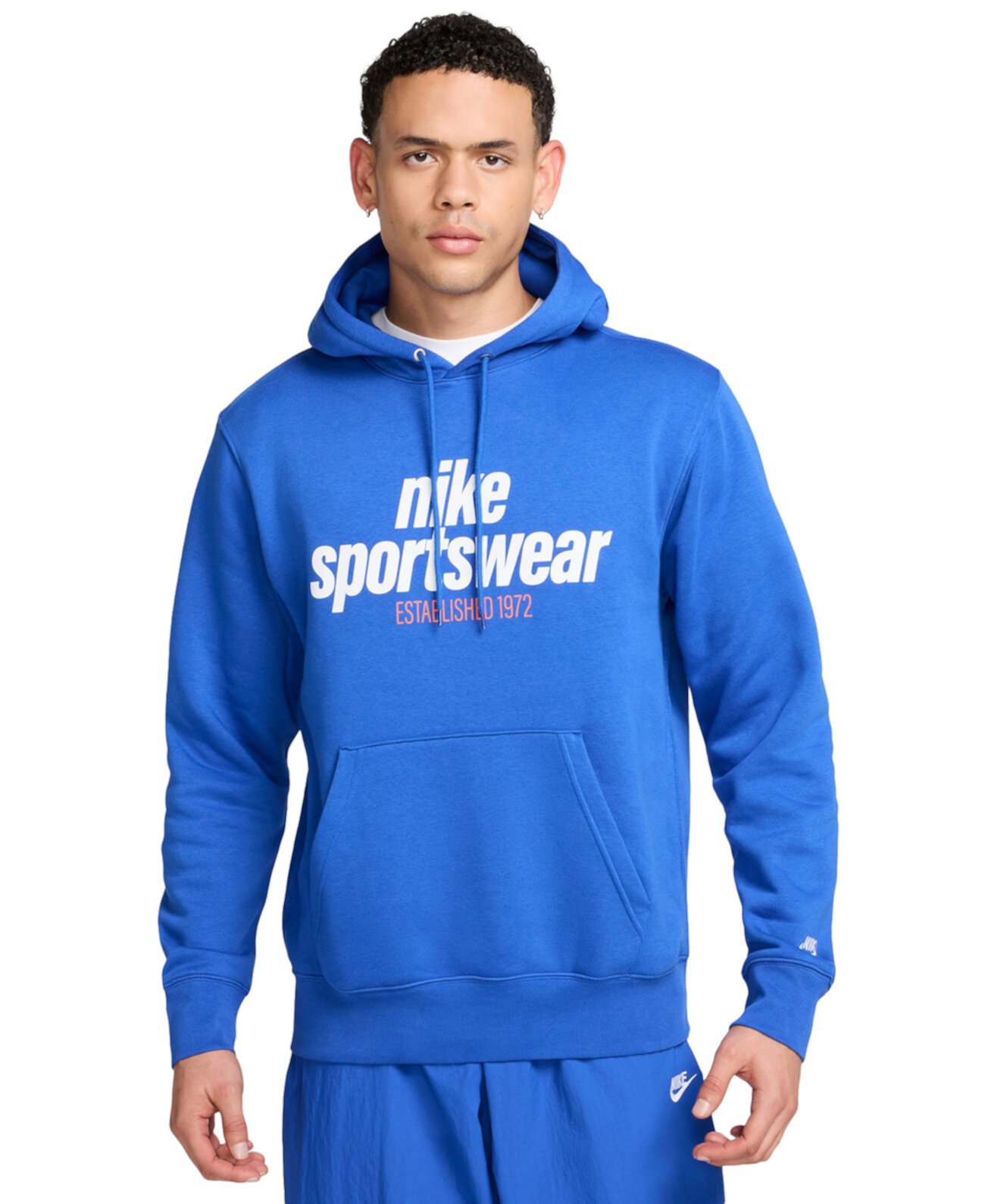 Club Men's Fleece Long Sleeve Logo Graphic Hoodie Nike