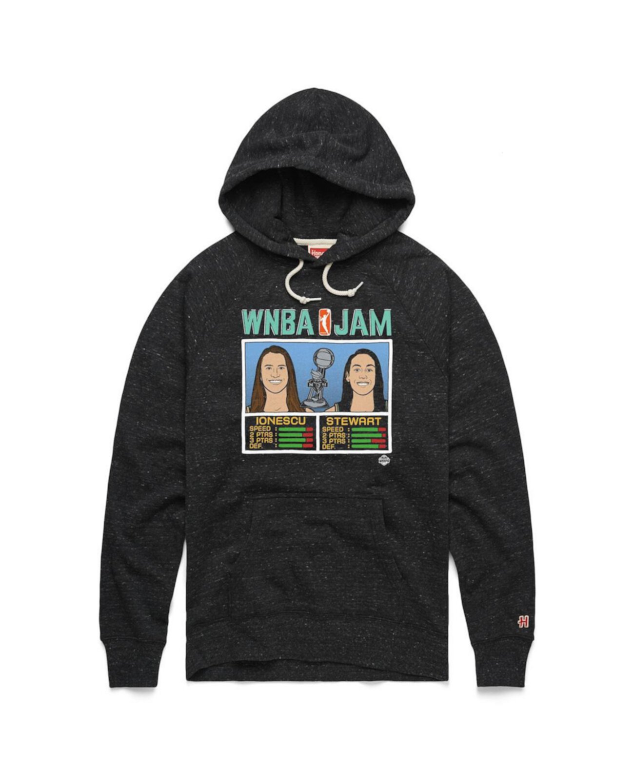 Men's and Women's Breanna Stewart Sabrina Ionescu Charcoal New York Liberty 2024 WNBA Champions Jam Tri-blend Pullover Hoodie Homage