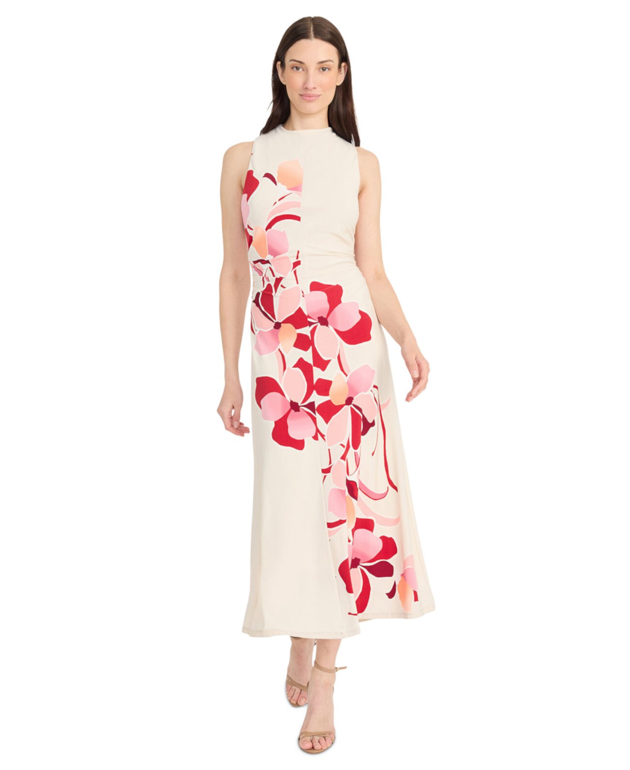 Women's Floral-Print Sleeveless Dress Maggy London