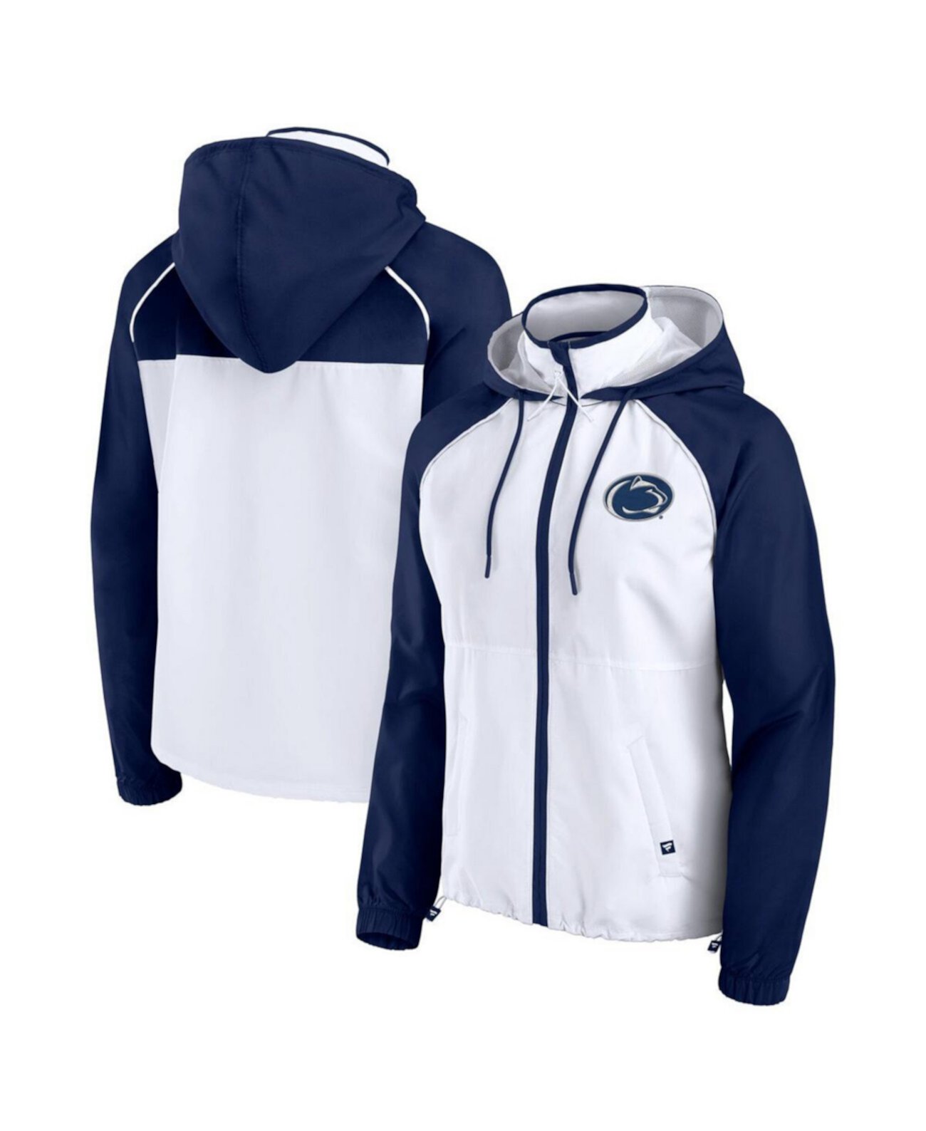 Women's White Penn State Nittany Lions Full-Zip Anorak Hoodie Jacket Fanatics