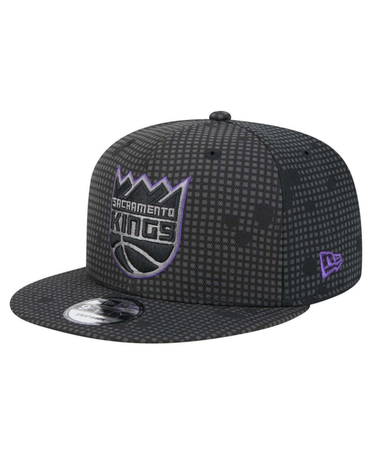 Men's Black Sacramento Kings Midnight Ink Pop Outline 9FIFTY Snapback Hat New Era