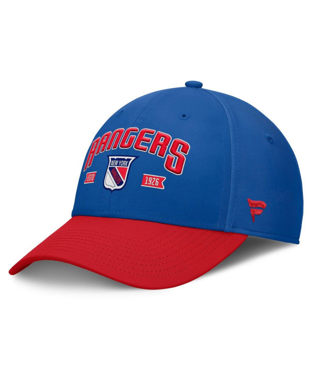 Men's Blue/Red New York Rangers Heritage Captain Flex Hat Fanatics