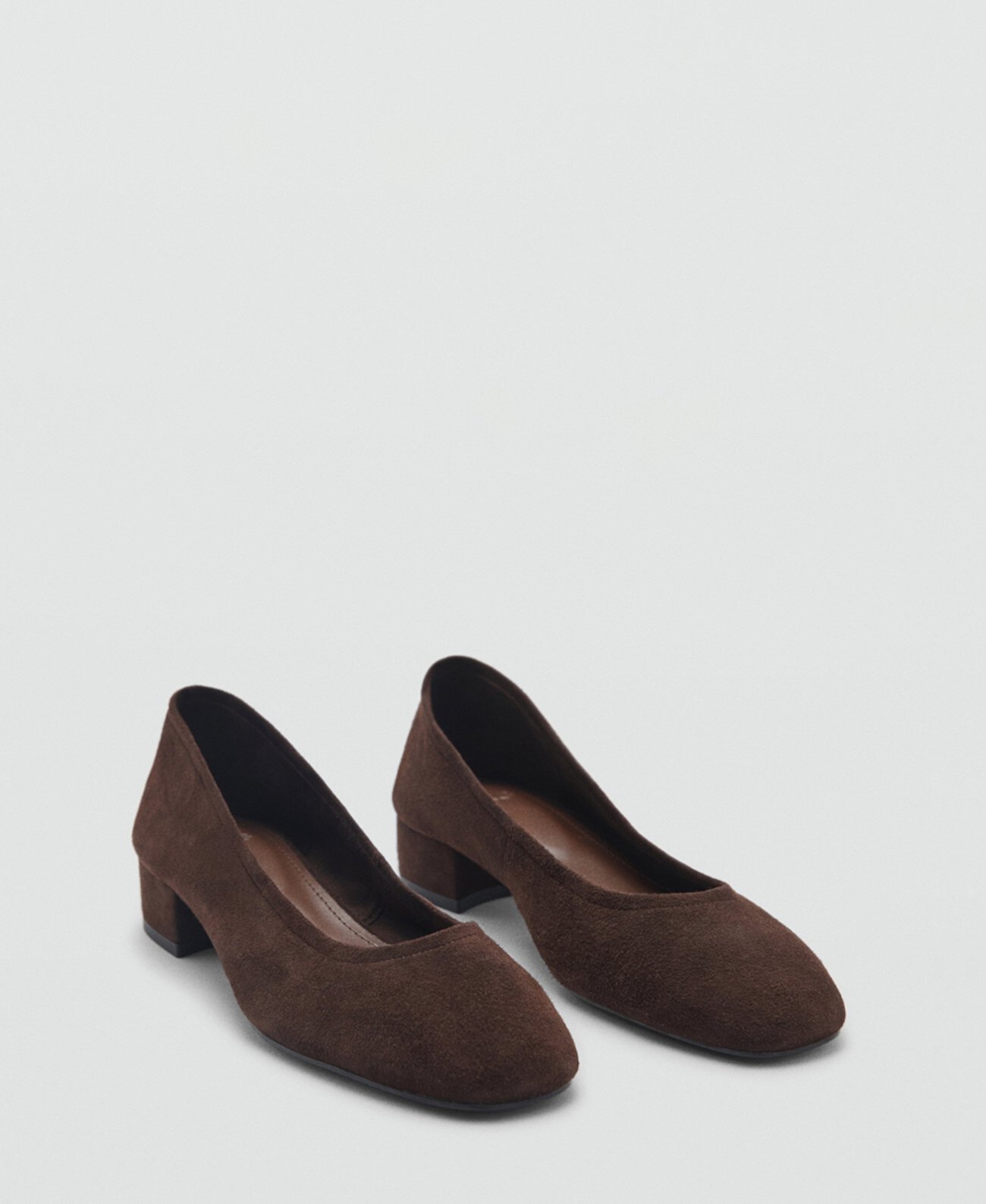 Women's Suede Heeled Shoes Mango