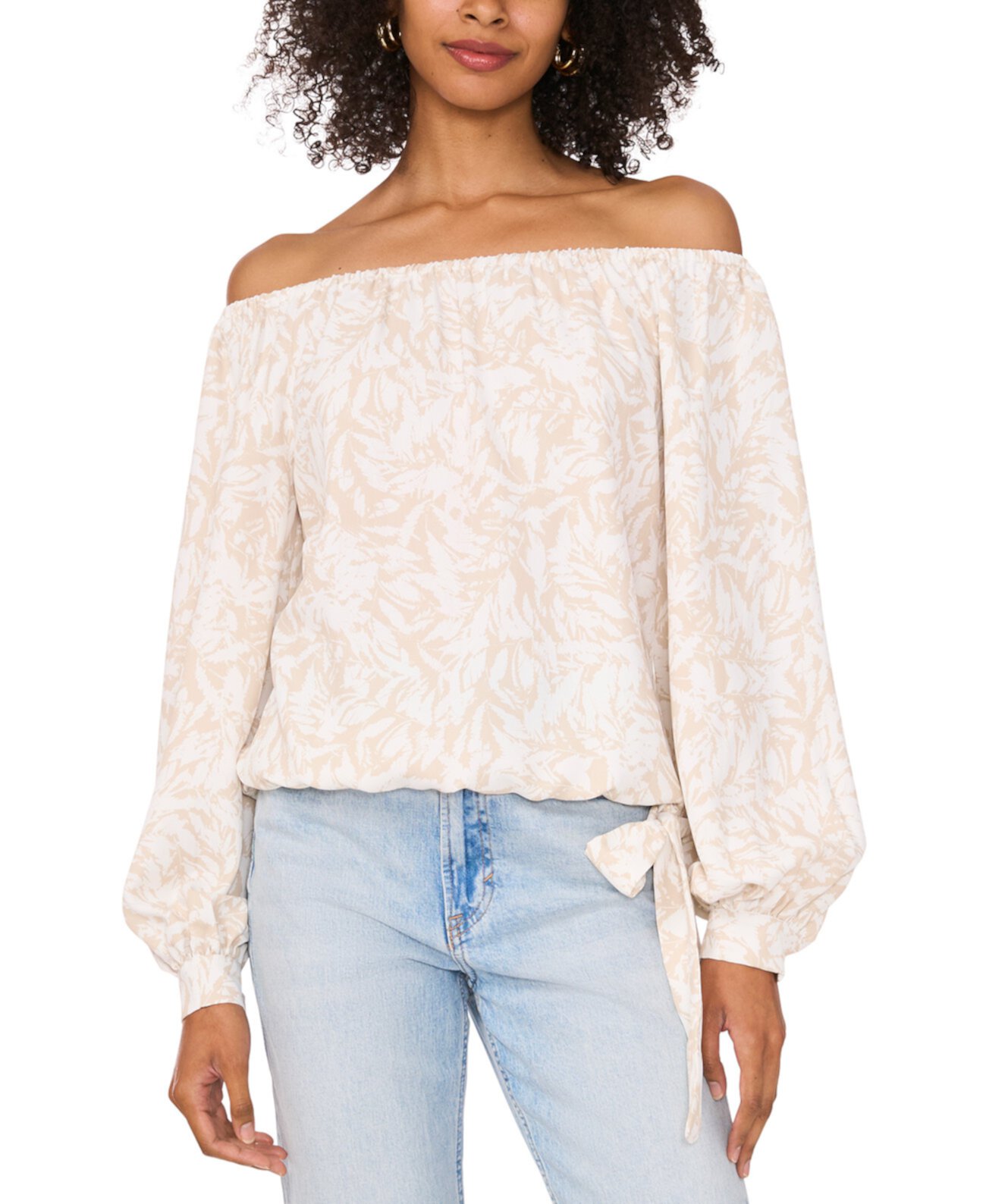 Women's Off-The-Shoulder Long-Sleeve Top Vince Camuto