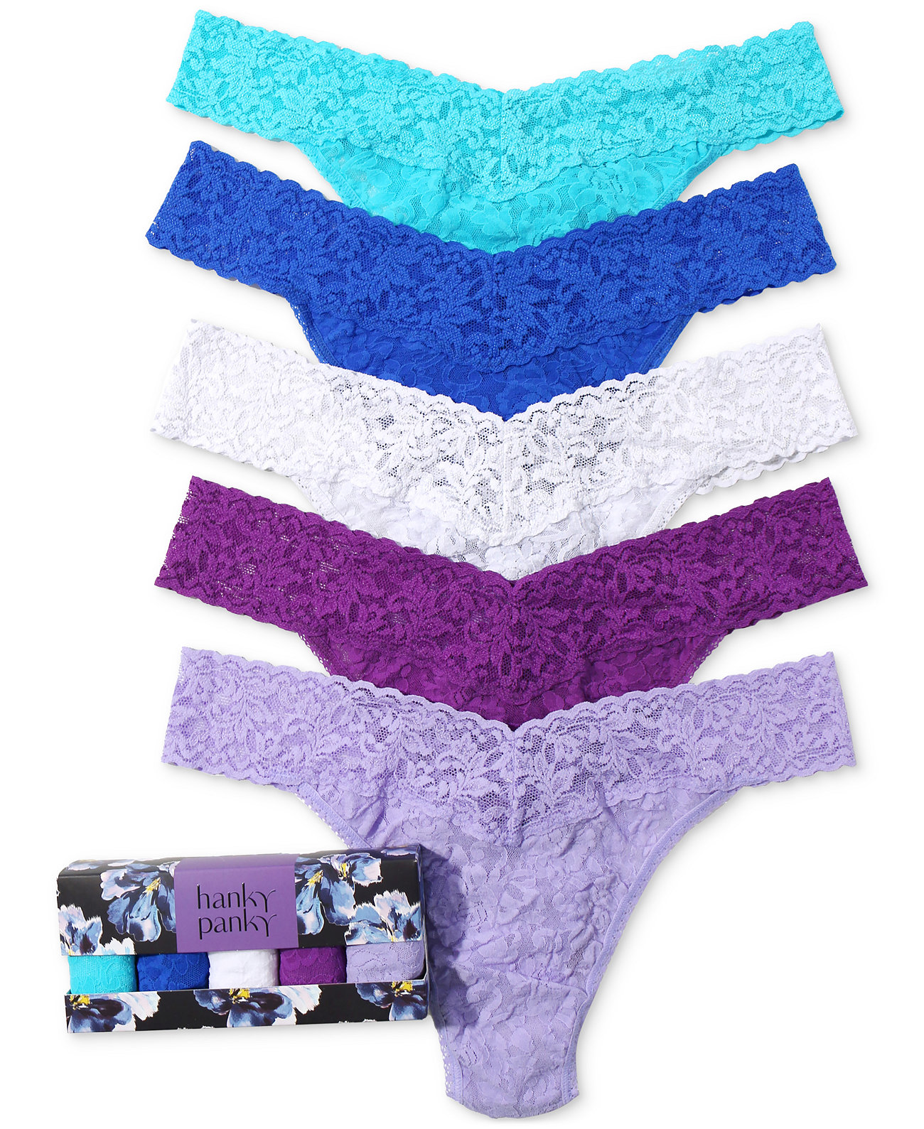 Women's Signature Lace Original Thong 5 Pack Hanky Panky