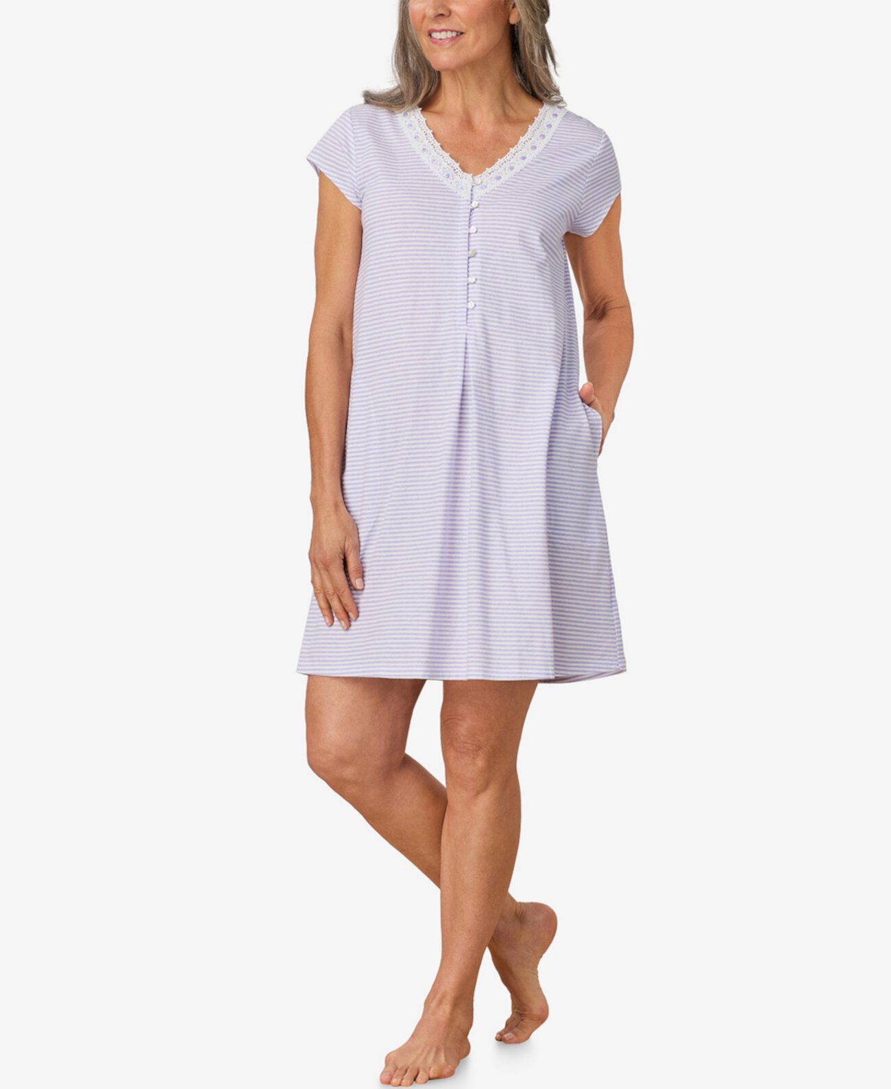 Women's Short Cap Sleeve Sleepshirt Aria