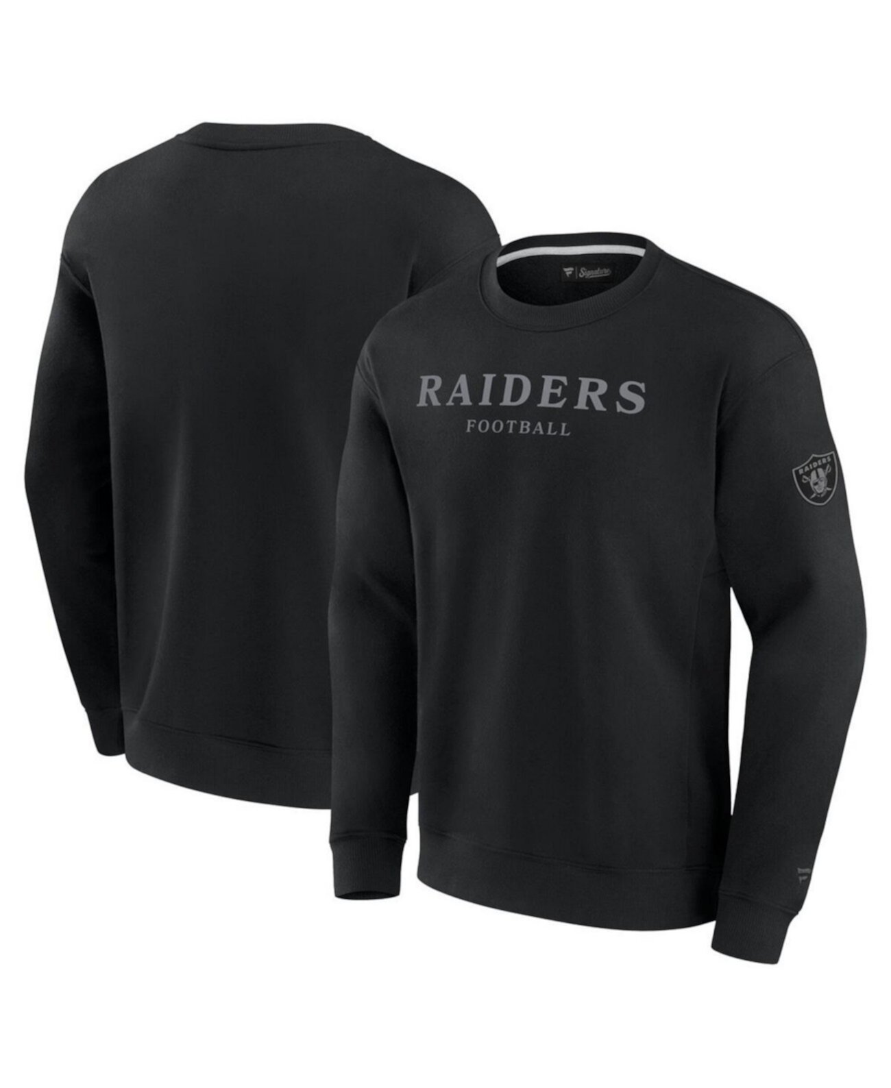 Men's and Women's Black Las Vegas Raiders Elements Unlimited Fleece Pullover Sweatshirt Fanatics