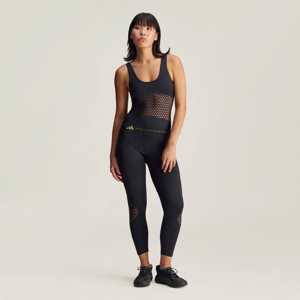 adidas by Stella McCartney TrueStrength Knit Yoga Onesie Adidas by Stella McCartney