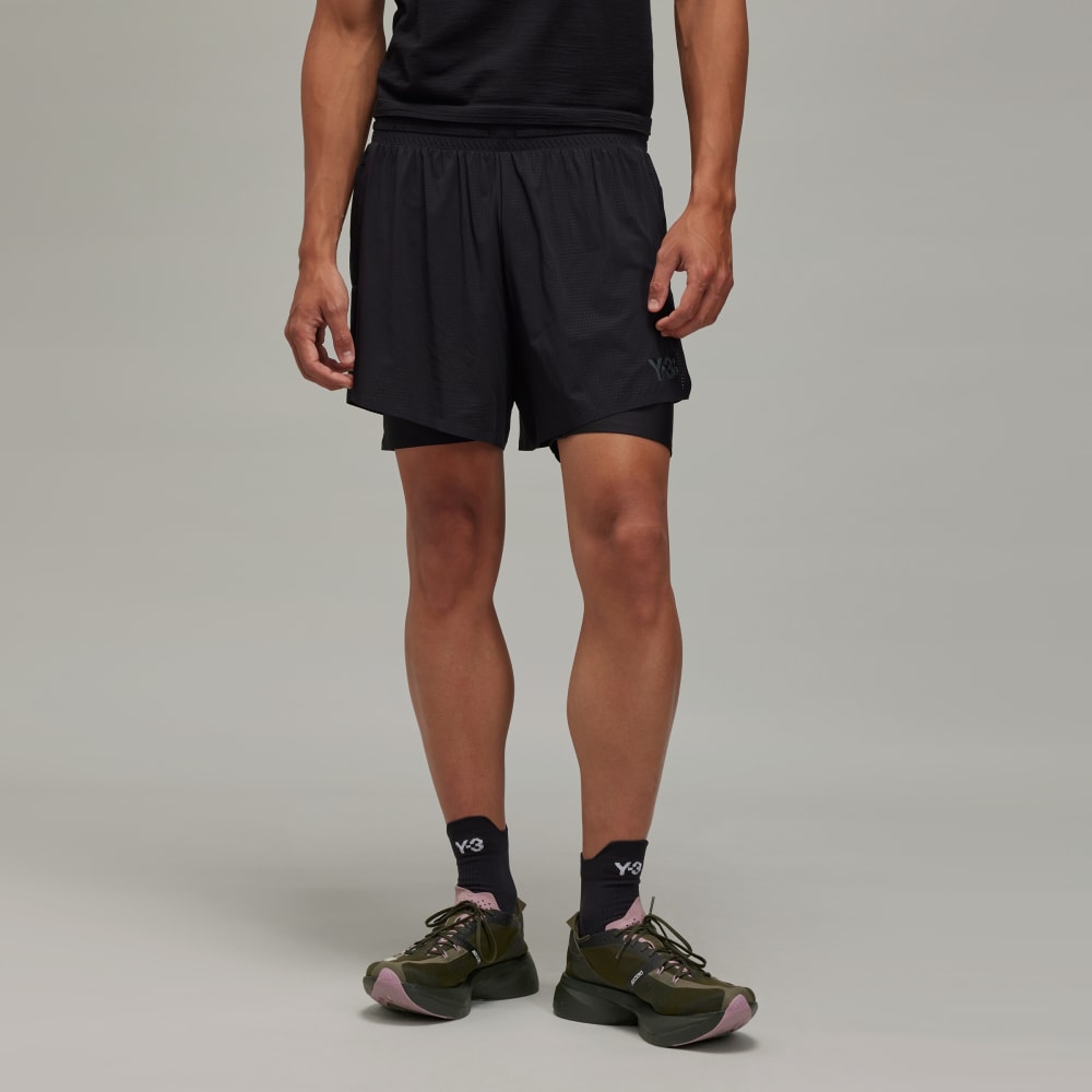 Y-3 Running Shorts with Tights Adidas Y-3