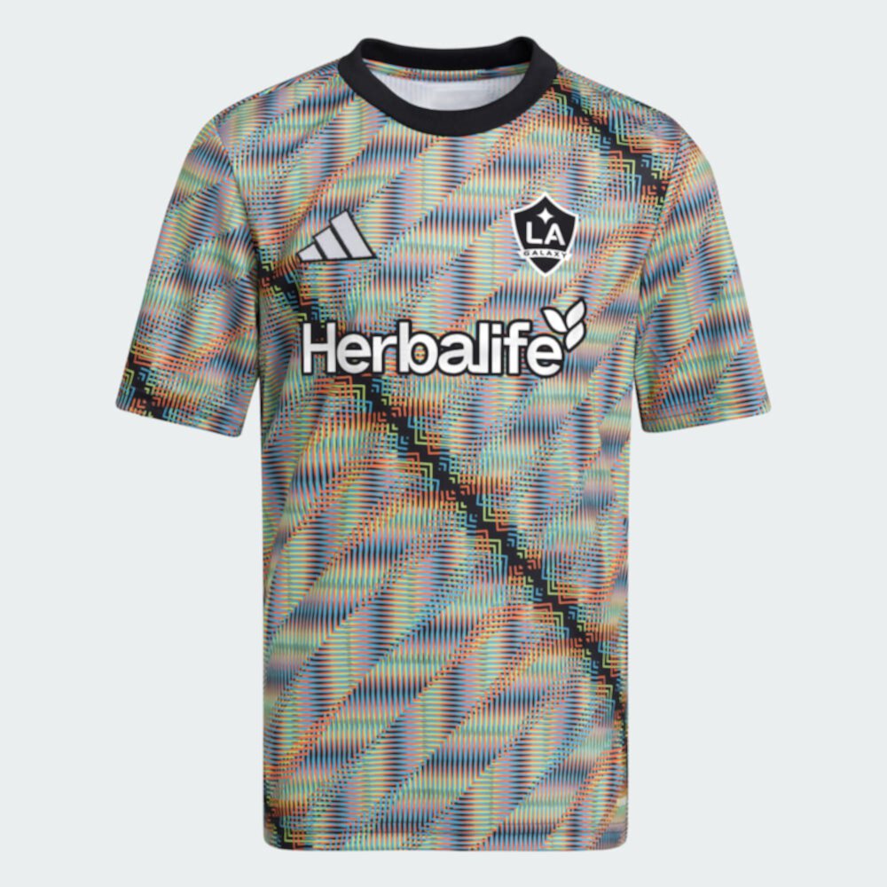 LA Galaxy Hispanic Celebration Pre-Match Jersey Kids Adidas performance