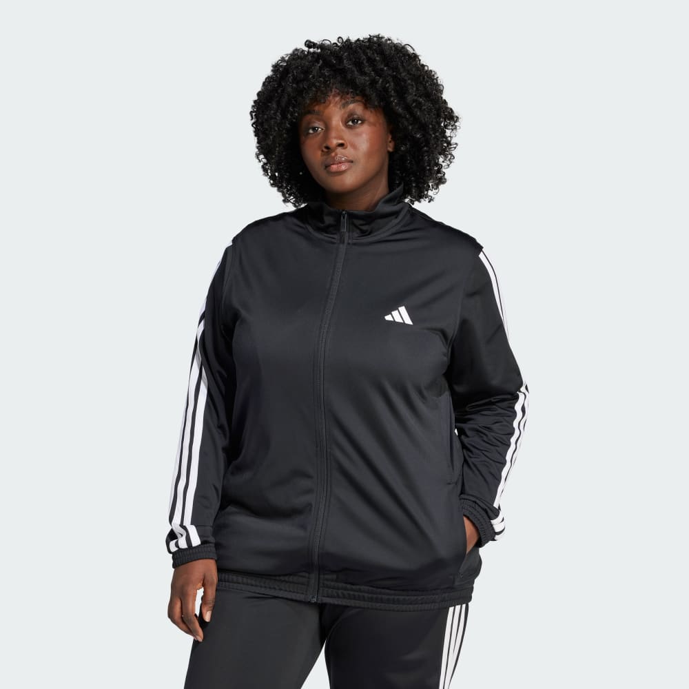 Tricot 3-Stripes Track Jacket (Plus Size) Adidas