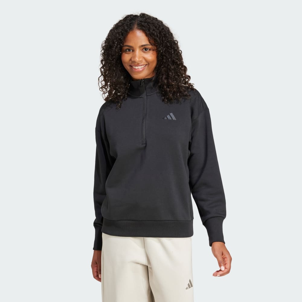 ALL SZN Fleece Loose Quarter-Zip Sweatshirt Adidas