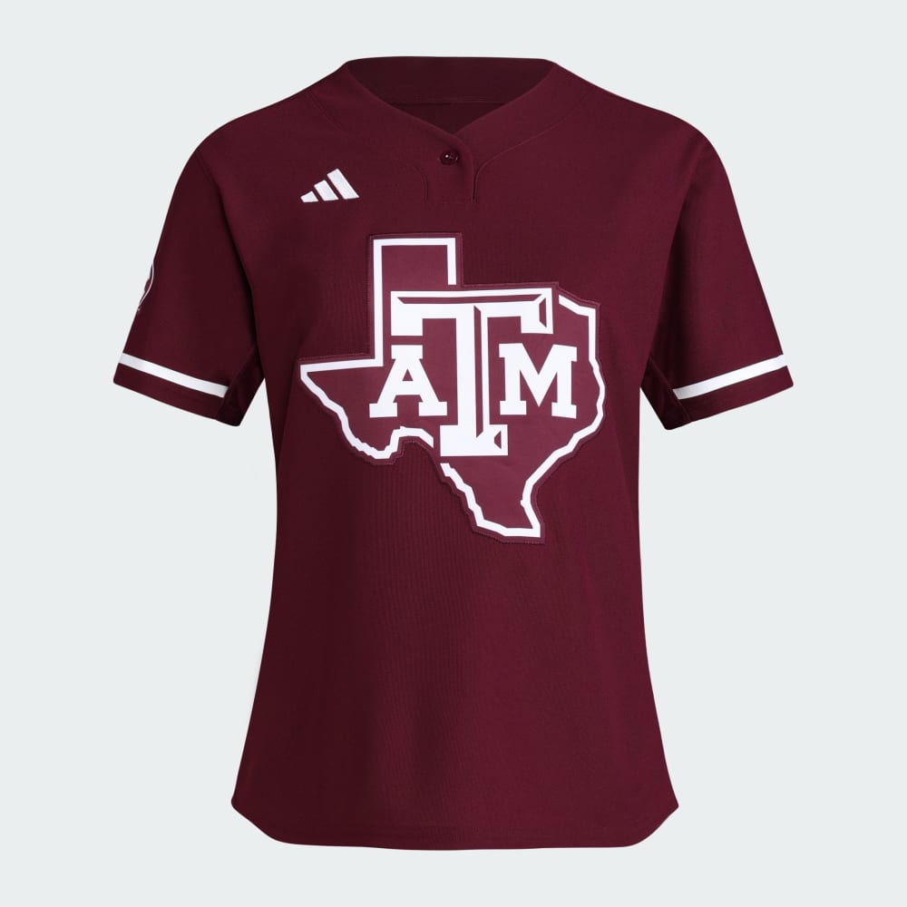 Texas A&M One Button Softball Jersey Adidas performance