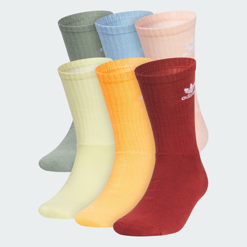 Trefoil Crew Socks 6 Pairs Adidas Originals