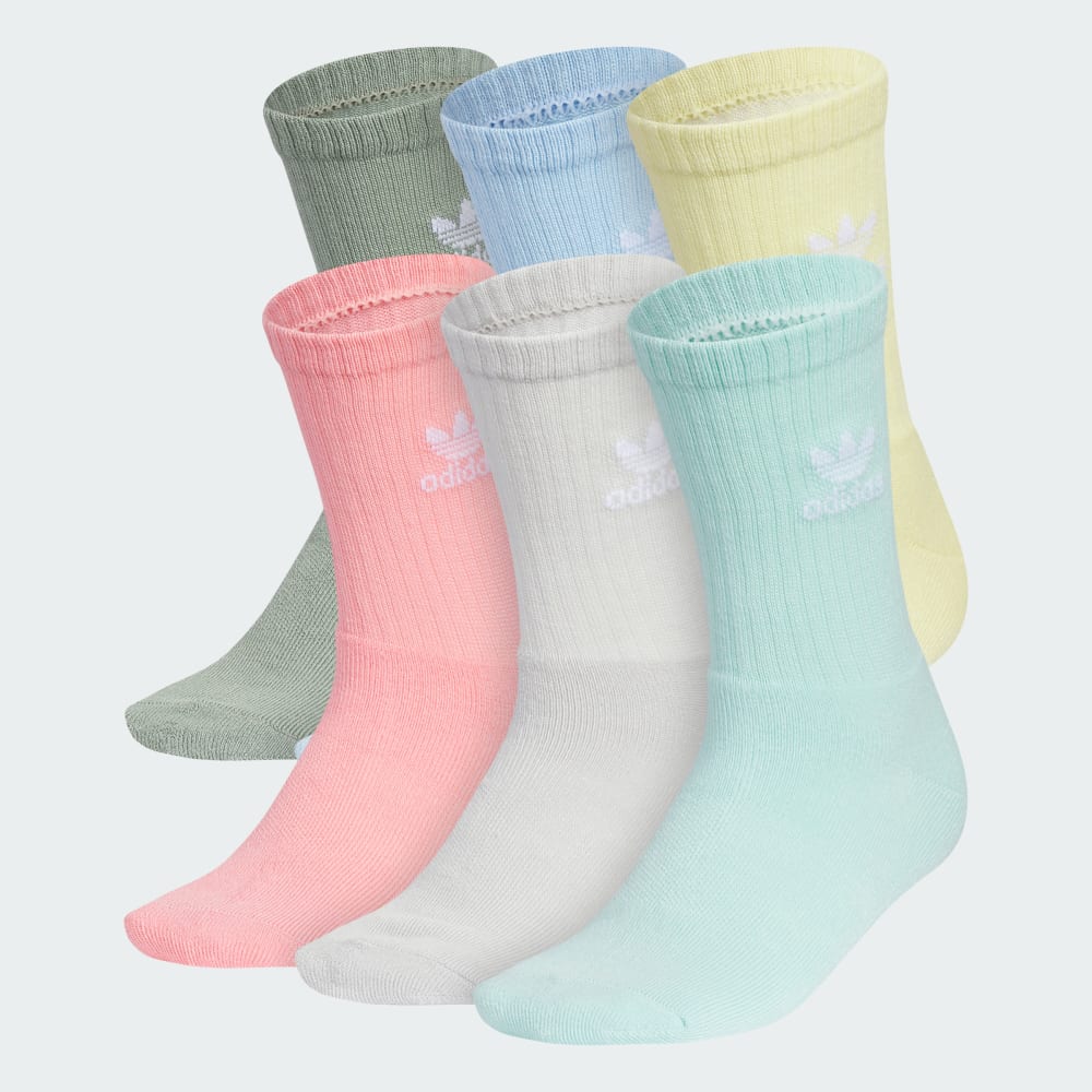 Trefoil Crew Socks 6 Pairs Adidas Originals