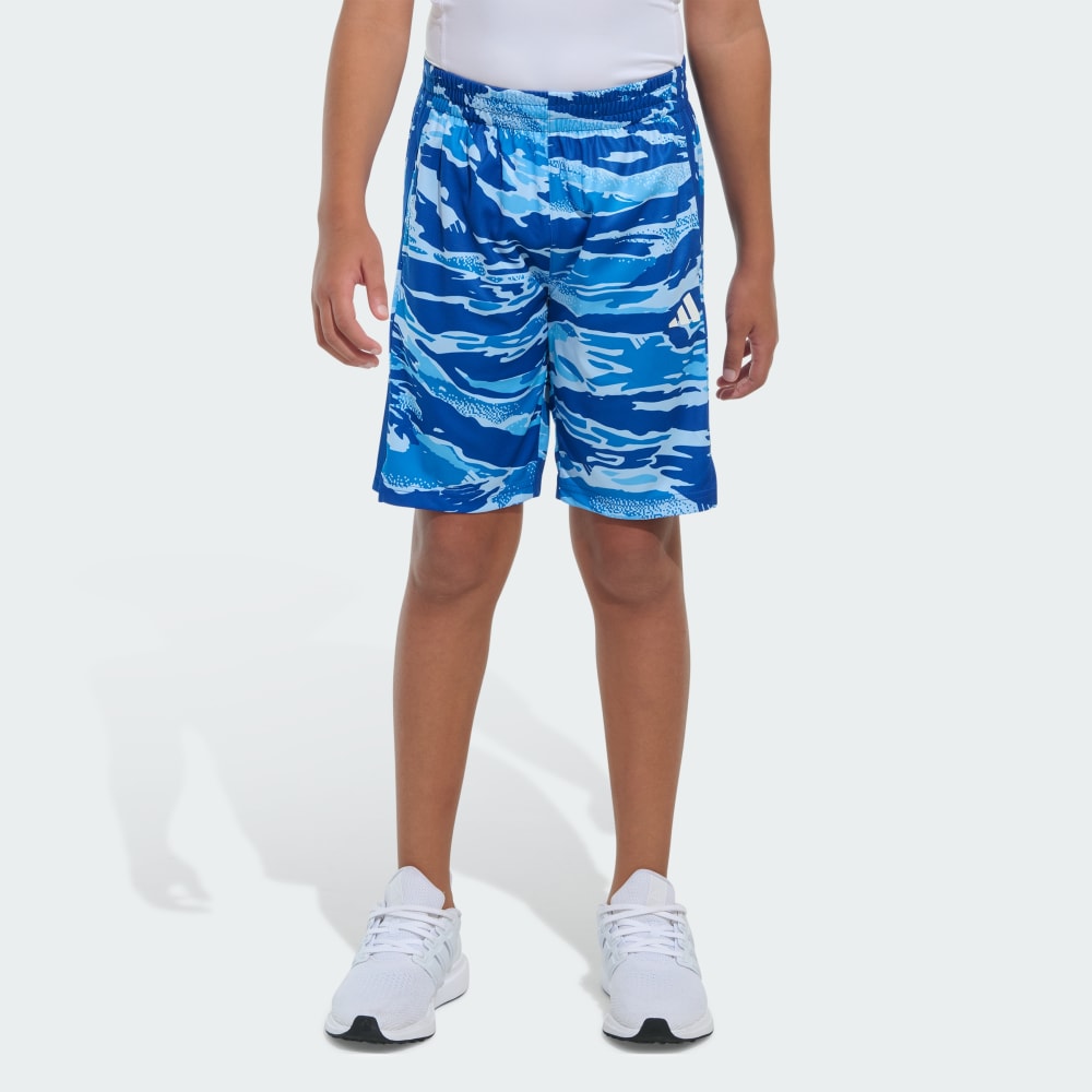 Elastic Waistband Tiger Camo-Print Shorts Adidas