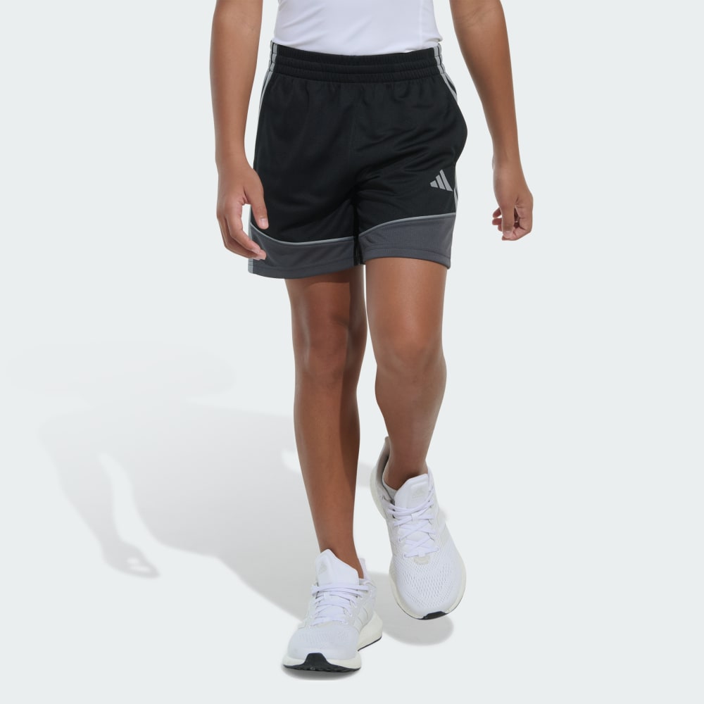 Elastic Waistband Colorblock Shorts Adidas