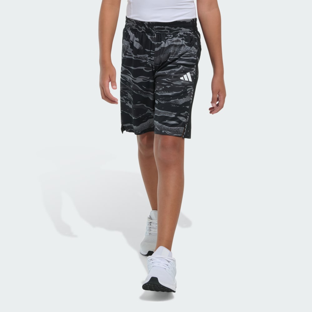 Elastic Waistband Tiger Camo-Print Shorts Adidas