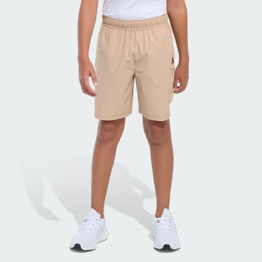 Elastic Waistband Woven Cargo Ripstop Shorts Adidas