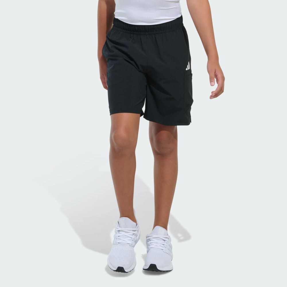 Elastic Waistband Woven Cargo Ripstop Shorts Adidas