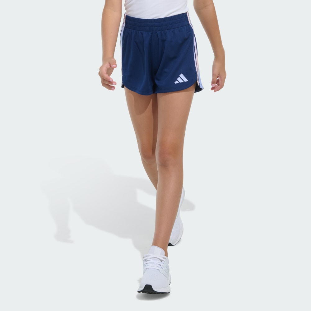 Elastic Waistband Gradient 3-Stripes Pacer Mesh Shorts Adidas