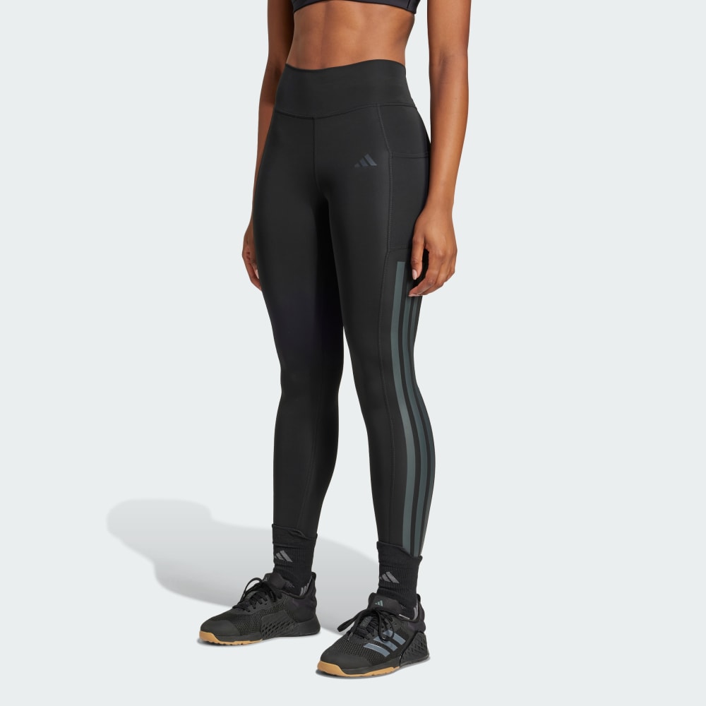 Optime 3-Stripes Full-Length Leggings Adidas performance