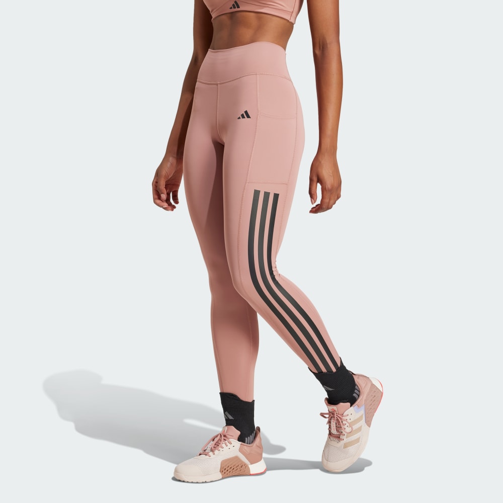 Optime 3-Stripes Full-Length Leggings Adidas performance