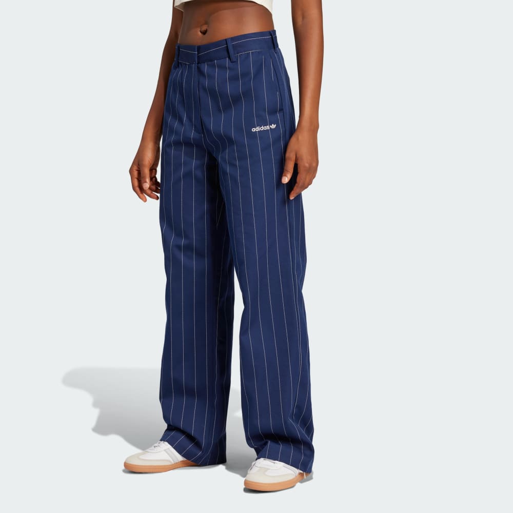 Pinstripe Twill Loose Pants Adidas Originals