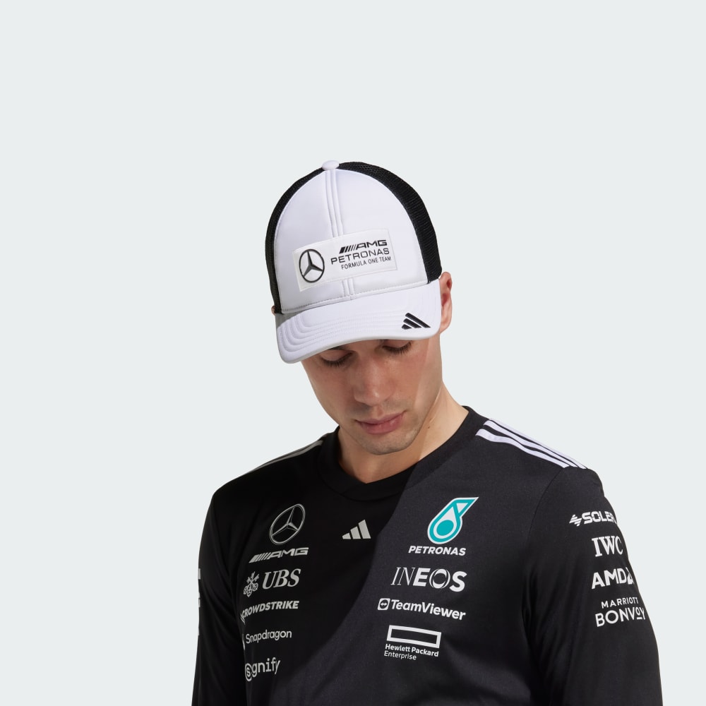 Сетчатая кепка с логотипом Mercedes - AMG Petronas Formula One Team из 50% переработанных материалов Adidas performance