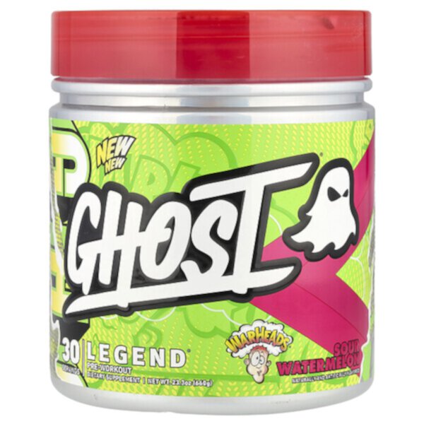 Legend® Pre-Workout, Warheads® Sour Watermelon, 23.3 oz (660 g) Ghost