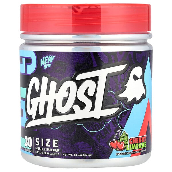 Size, Muscle Builder, Cherry Limeade, 13.2 oz (375 g) Ghost