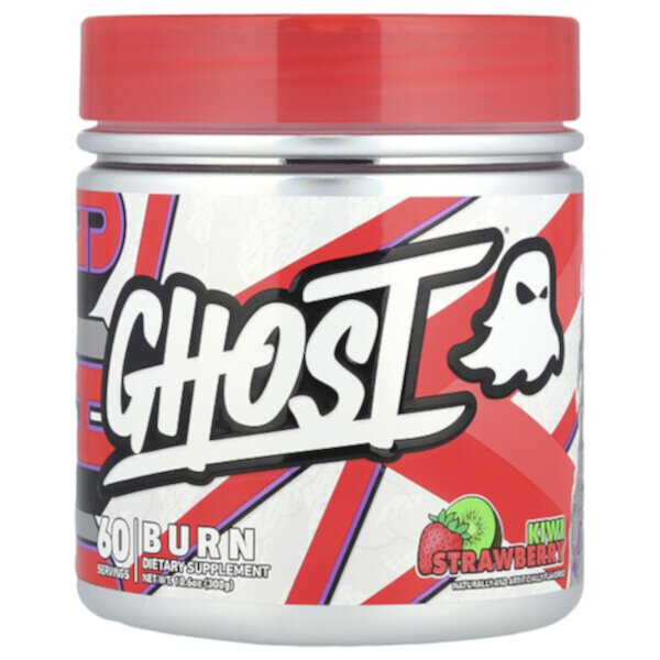 Burn, Kiwi Strawberry, 10.6 oz (300 g) Ghost