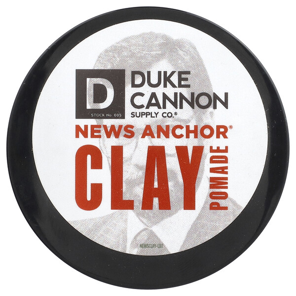 News Anchor® Clay Pomade , 4.6 oz (130 g) Duke Cannon Supply Co.