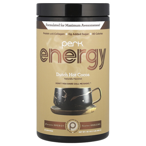 Dutch Hot Cocoa, 16.1 oz (450 g) Perk Energy