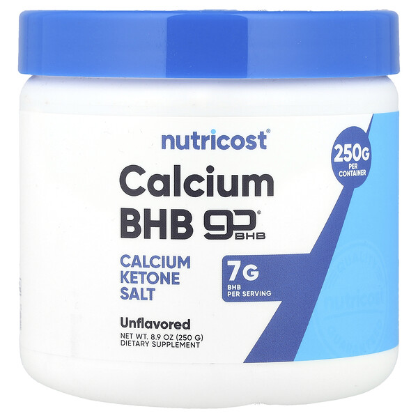 Calcium BHB, goBHB®, Unflavored, 8.9 oz (250 g) Nutricost