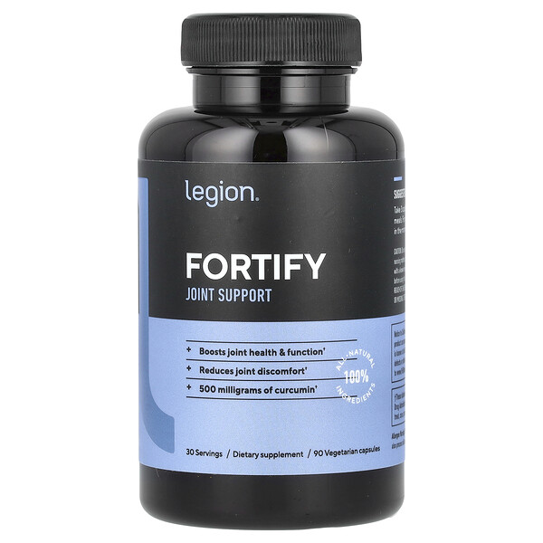 Fortify, Joint Support, 90 Vegetarian Capsules Legion Athletics