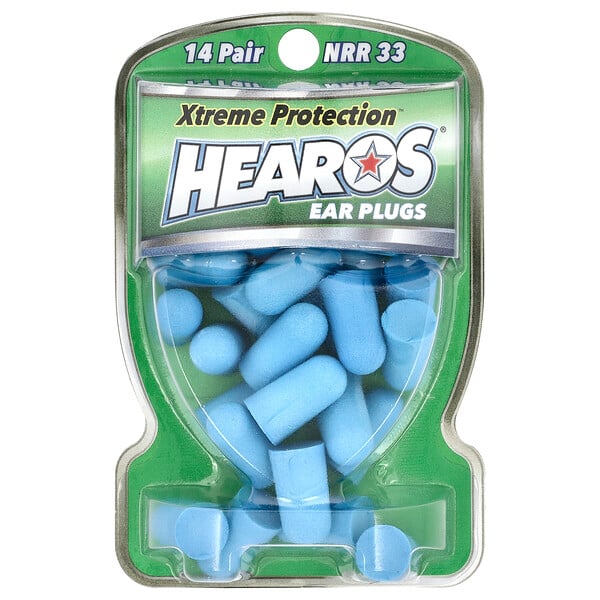 Xtreme Protection™ Ear Plugs, Blue, NRR 33, 14 Pairs Hearos