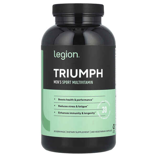 Triumph, Men's Sport Multivitamin, 240 Vegetarian Capsules Legion Athletics