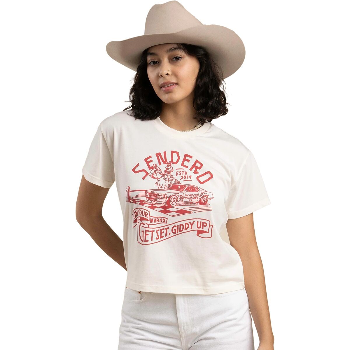 Giddy Up Crop T-Shirt Sendero Provisions Co.