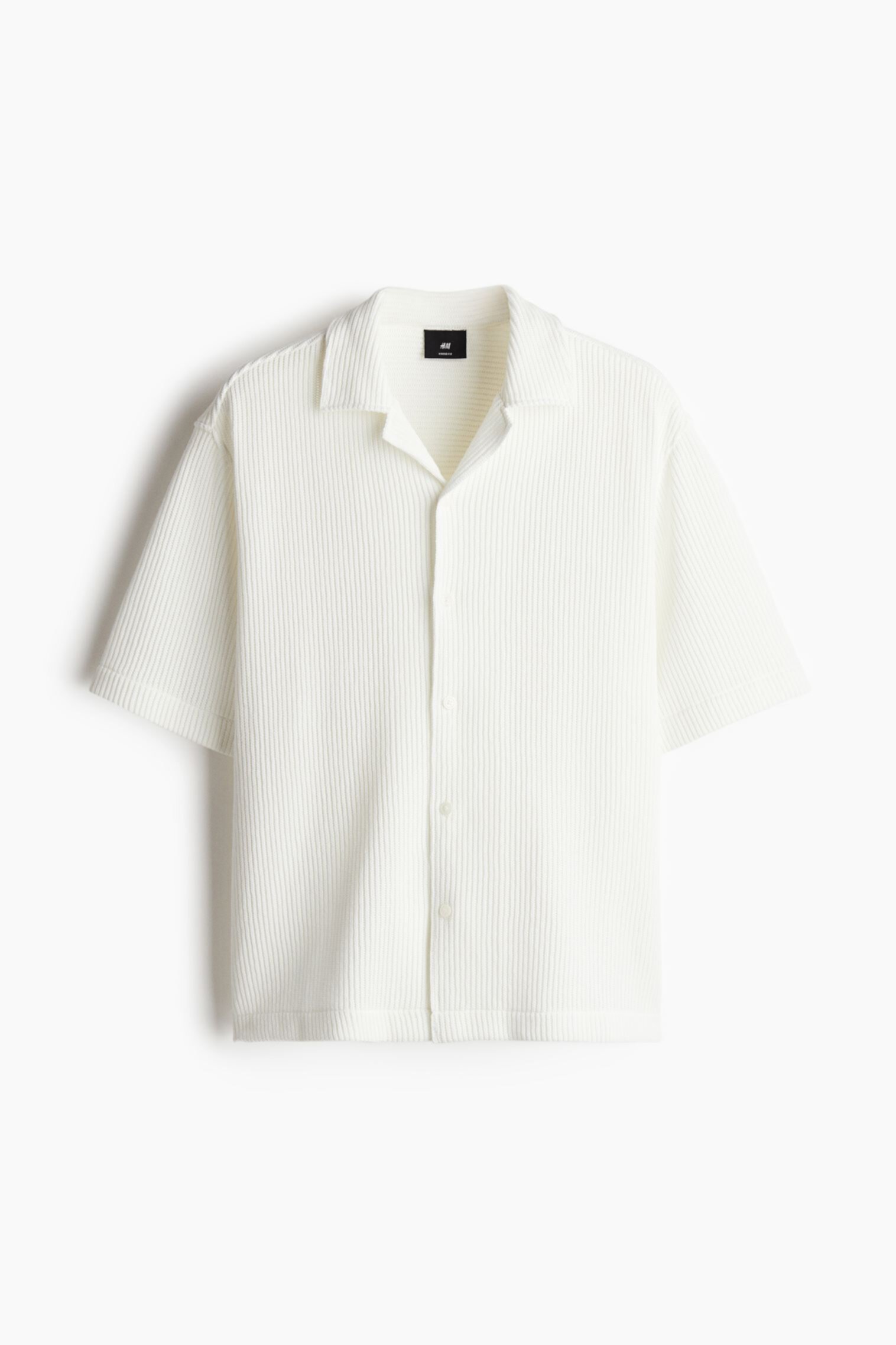 Loose Fit Ribbed Resort Shirt H&M