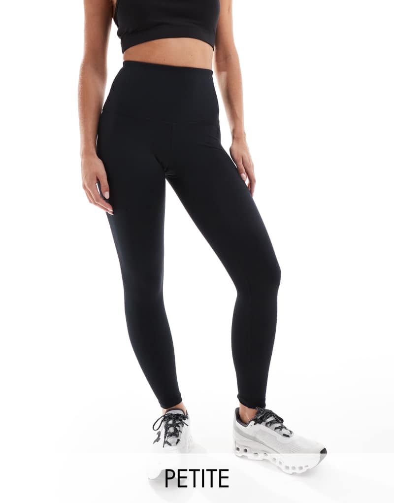 ASOS 4505 Petite Icon booty sculpt gym leggings with inner pocket in black 4505