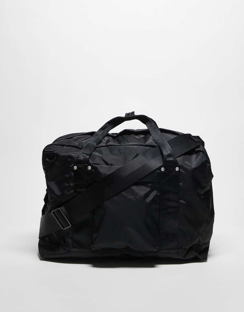 ARKET unisex 24-hr 3-way duffel bag in black Arket