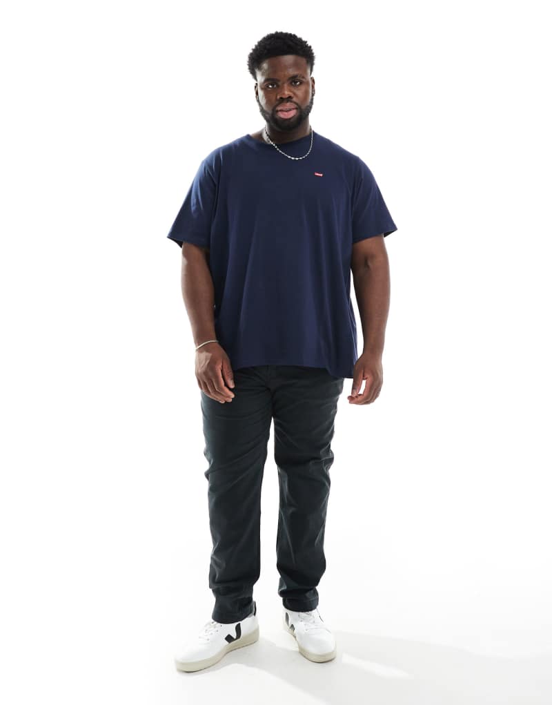 Levi's Big & Tall XX Standard Tapered twill chinos in black Levi's®