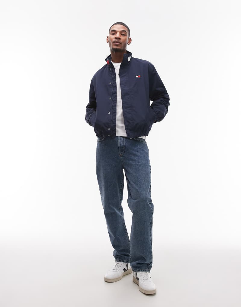 Tommy Jeans collared essential jacket in navy  Tommy Jeans