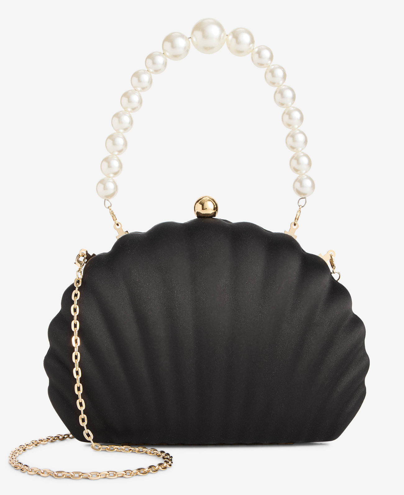 Seashell Minaudiere Satin Crossbody, Exclusively at Macy's I.N.C. International Concepts