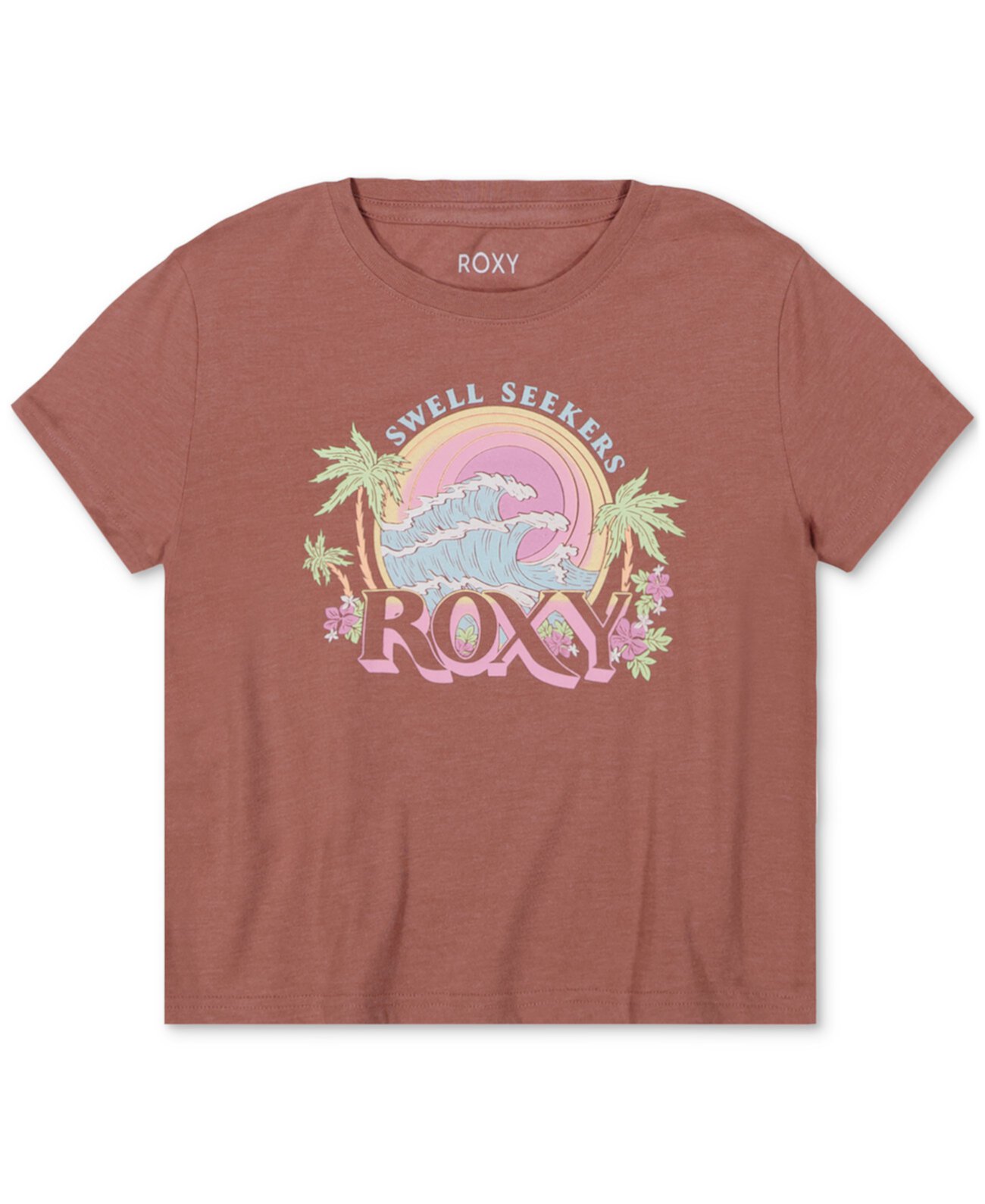 Big Girls Swell Seeker Logo Graphic Cotton T-Shirt Roxy