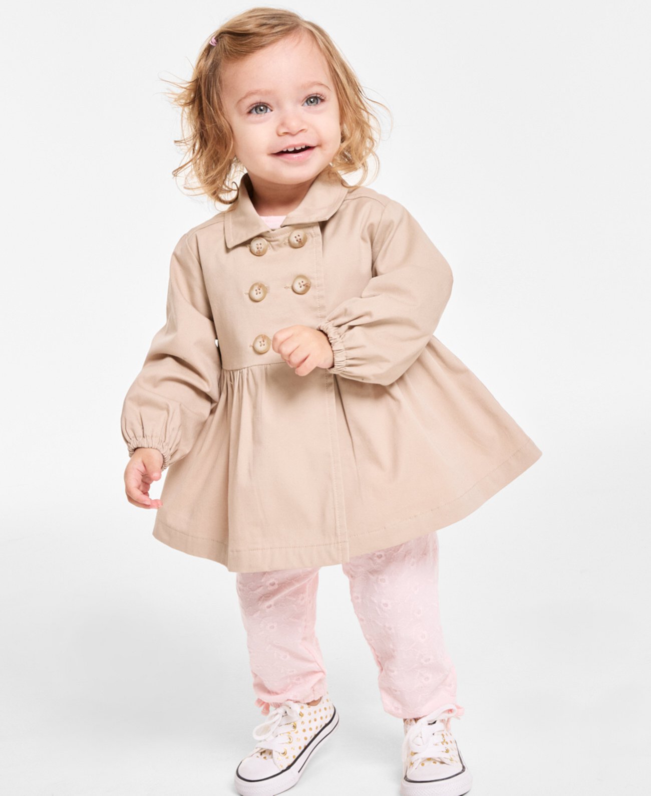 Baby Girls Trench Coat, Exclusively at Macy's First Impressions